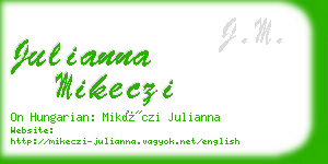 julianna mikeczi business card